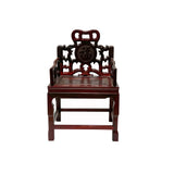 Chinese Rosewood Handmade Miniature Armchair Display Decor Art ws2965S