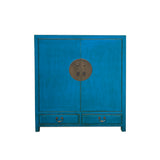 Oriental Benitoite Blue Moon Face Hardware Side Table Shoes Cabinet cs7470S