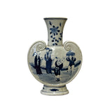 chinese blue white porcelain vase - ru yi heart shape art vase 