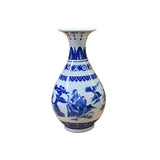 chinese porcelain vase - eight immortal graphic vase - blue white porcelain vase
