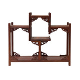 tower shape display stand - asian wood curio stand