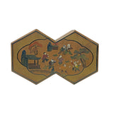 chinese lacquer box - decagon shape wood box 