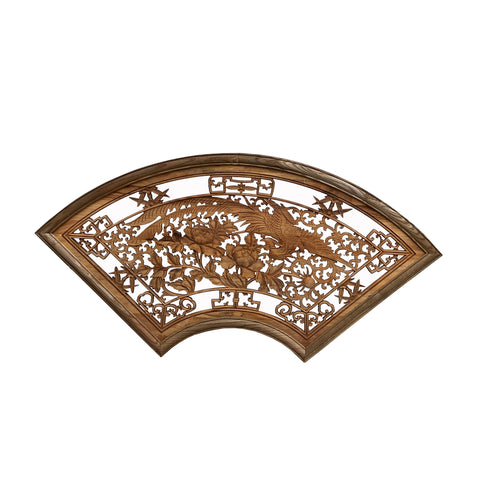 wall panel - fan shape phoenix wood panel