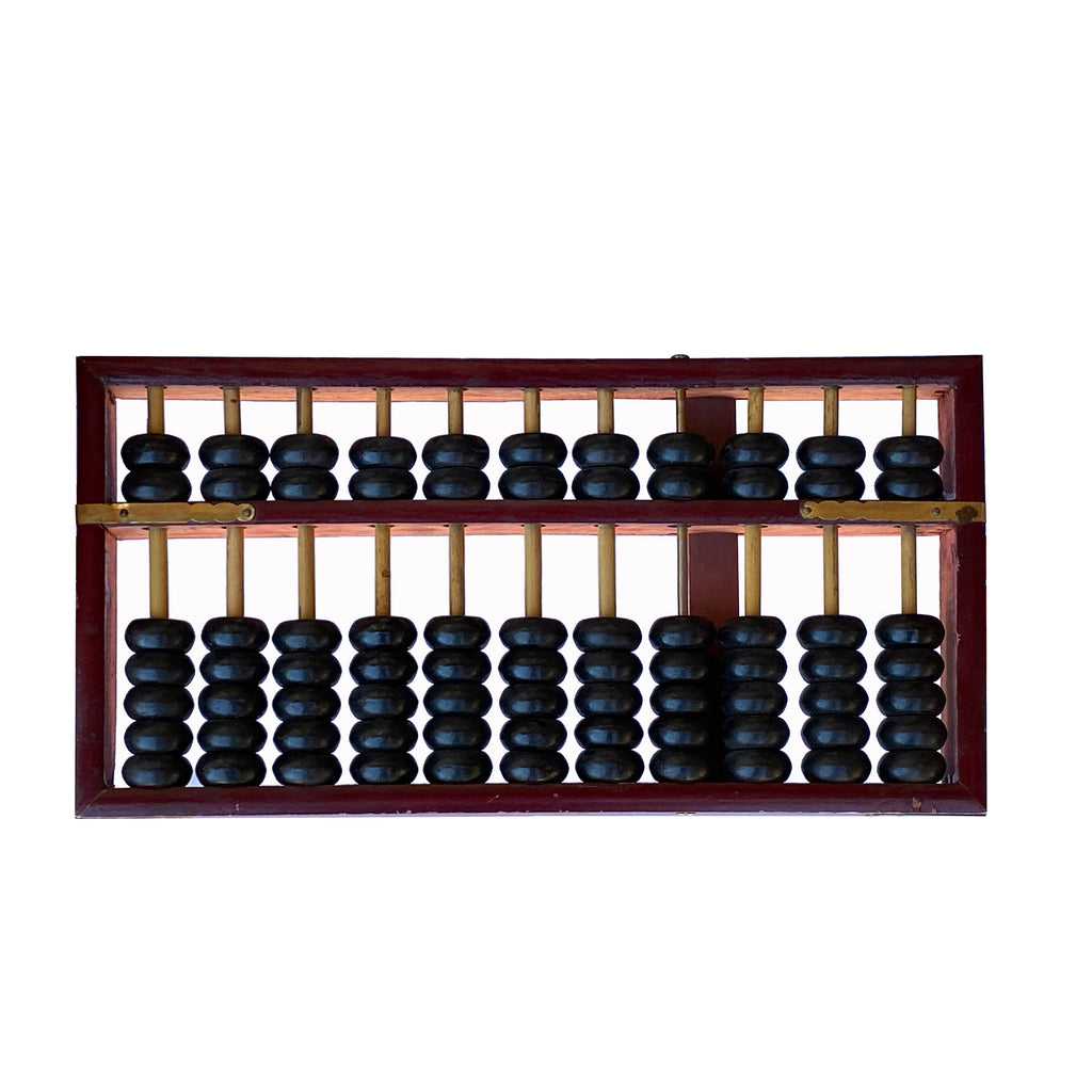 Chinese Red Brown Stain Wood Abacus Fengshui Paperweight Display ws2487S Chinese Red Brown Stain Wood Abacus Fengshui Paperweight Display ws2487S