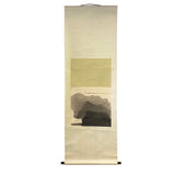 chinese ink brush scroll painting - oriental abstract wall art