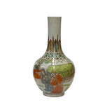 chinese handpainted graphic accent vase