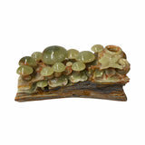 stone carved display art - table top stone art figure - Pakistan jade stone art