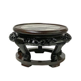 display stand - round stone top vase stand