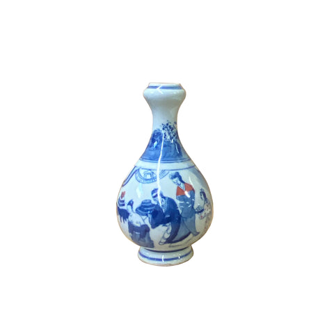 blue white porcelain vase