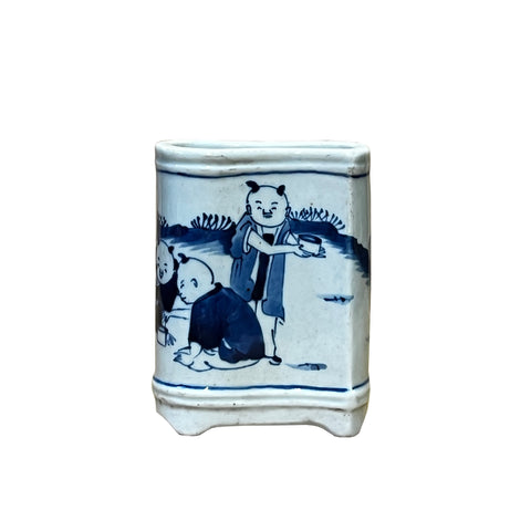chinese blue white porcelain vase - 