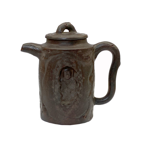 zisha clay teapot - chinese handmade teapot display art 