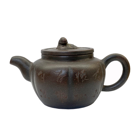 chinese zisha clay teapot - oriental handmade teapot art - chinese ceramic teapot