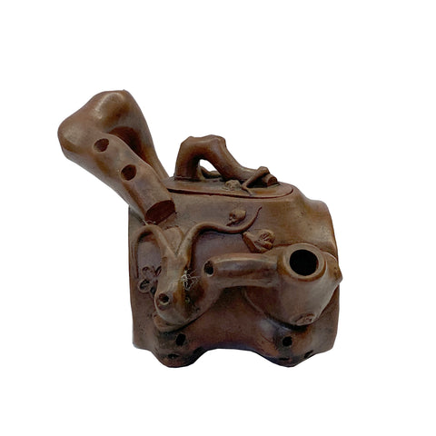 zisha clay teapot art - asian display teapot figure