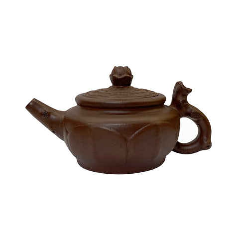 chinese zisha clay teapot - oriental teapot display art