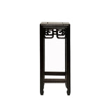 display stand - asian chinese wood tall riser - display easel stand
