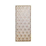 raw wood wall panel - geometric pattern panel plaque - wall flower pattern wood panel