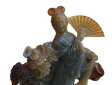agate stone lady statue