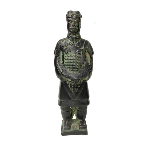 green bronze terra cotta solider figure 