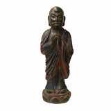 monk - lohon - wooden lacquer statue