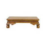 rectangular stand - light brown display easel stand - wood rectangular riser