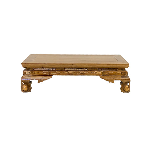 rectangular stand - light brown display easel stand - wood rectangular riser