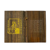 altar sutra wood art - chinese miniature wood booklet