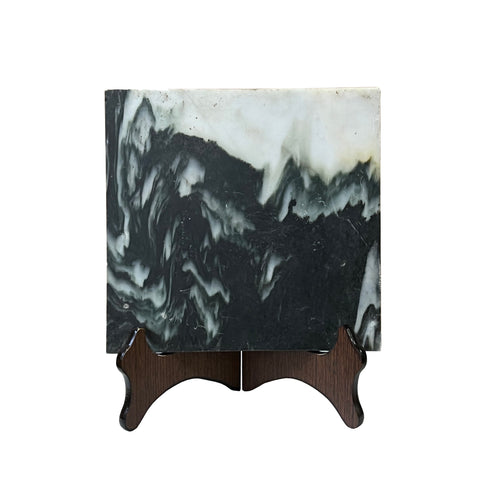 square dream stone plaque display art