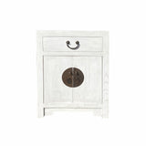 end table - nightstand - off white lacquer cabinet