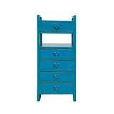 bright blue drawers tall cabinet - oriental blue dresser drawers chest