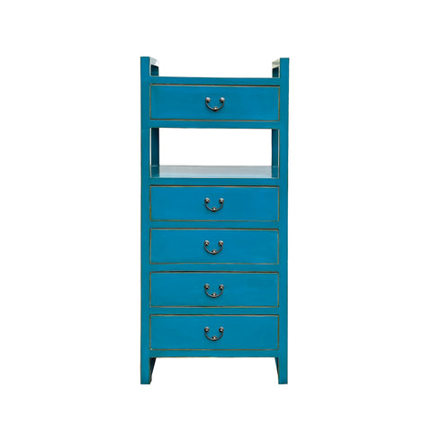 Oriental Bright Benitoite Blue Drawers Open Shelves Chest Cabinet Stan Golden Lotus Antiques Oriental Bright Benitoite Blue Drawers Open Shelves Chest Cabinet Stan Golden Lotus Antiques