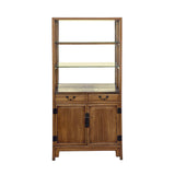 display cabinet - oriental glass cabinet - chinese curio cabinet
