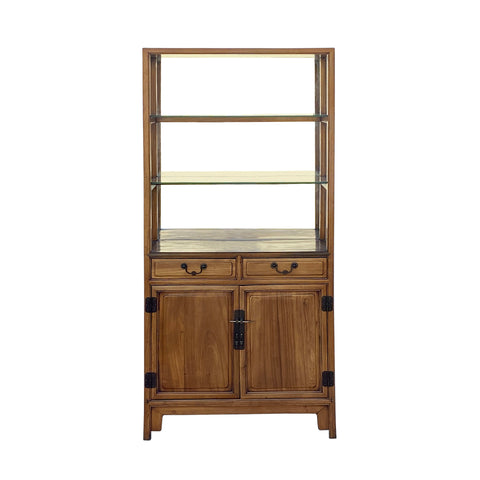 display cabinet - oriental glass cabinet - chinese curio cabinet