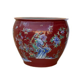 planter pot - oriental flower bird pot - fishes pot