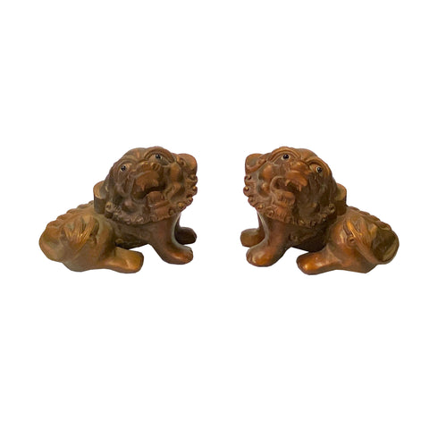 chinese foo dogs - boxwood lions - fengshui lions 