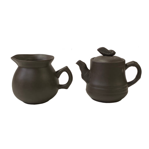 chinese zisha teapot art - asian clay teapot display