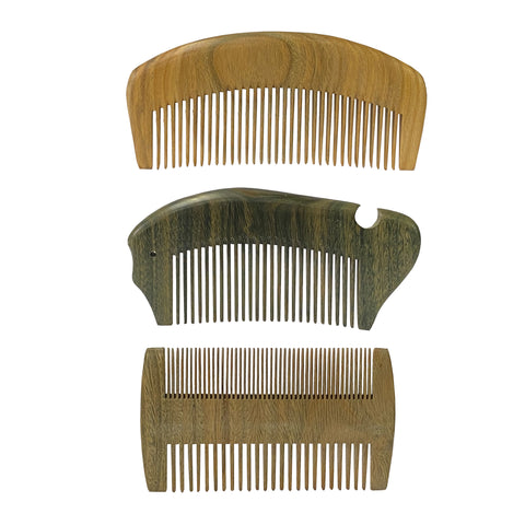 set of 3 flat top comb