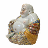 Chinese Canton Mix Ceramic Happy Laughing Buddha Statue ws1586S