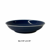 Chinese Navy Blue Glaze Fengshui Plain Porcelain Plate ws1559S