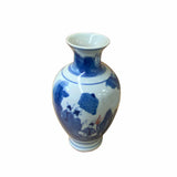 Chinese Red Blue White Porcelain Hand-painted Graphic Small Vase ws1620S