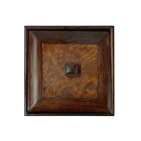 oriental small wood - burlwood pattern tiny box