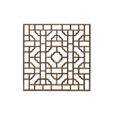 square wood panel - asian chinese  - geometric wall panel