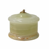 stone carved container - pakistan jade stone container - stone carved urn