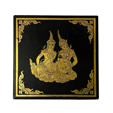 black square box - thai lady graphic box