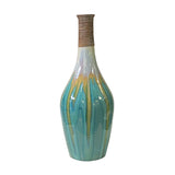 turquoise modern porcelain vase