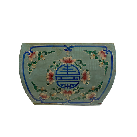Square wood bucket - Chinese color graphic rice measurer - Wood Bucket box