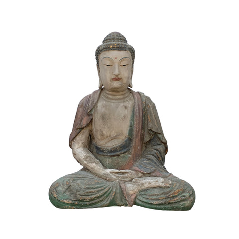 Wooden Buddha statue - Gautama - Shakyamuni