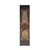chinese golden scenery graphic tall panel - oriental golden carving tall screen divider