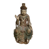 Bodhisattva Kwan Yin Tara - vintage chinese wooden Buddha statue