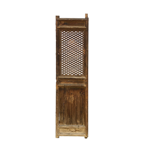 tall wood panel - asian rustic bold door screen