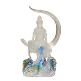 crystal glass guan yin  - bodhisattva - avalokitesvara